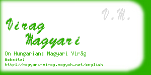 virag magyari business card